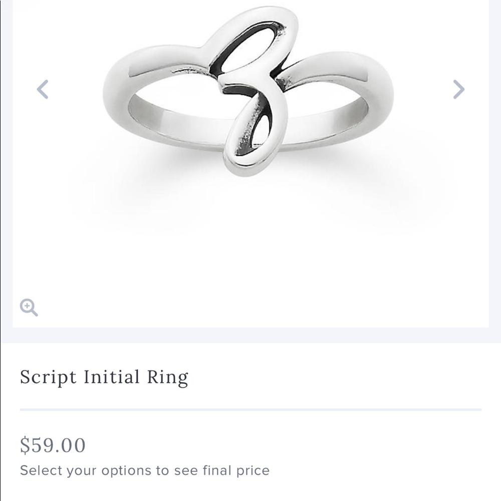 James Avery Z ring